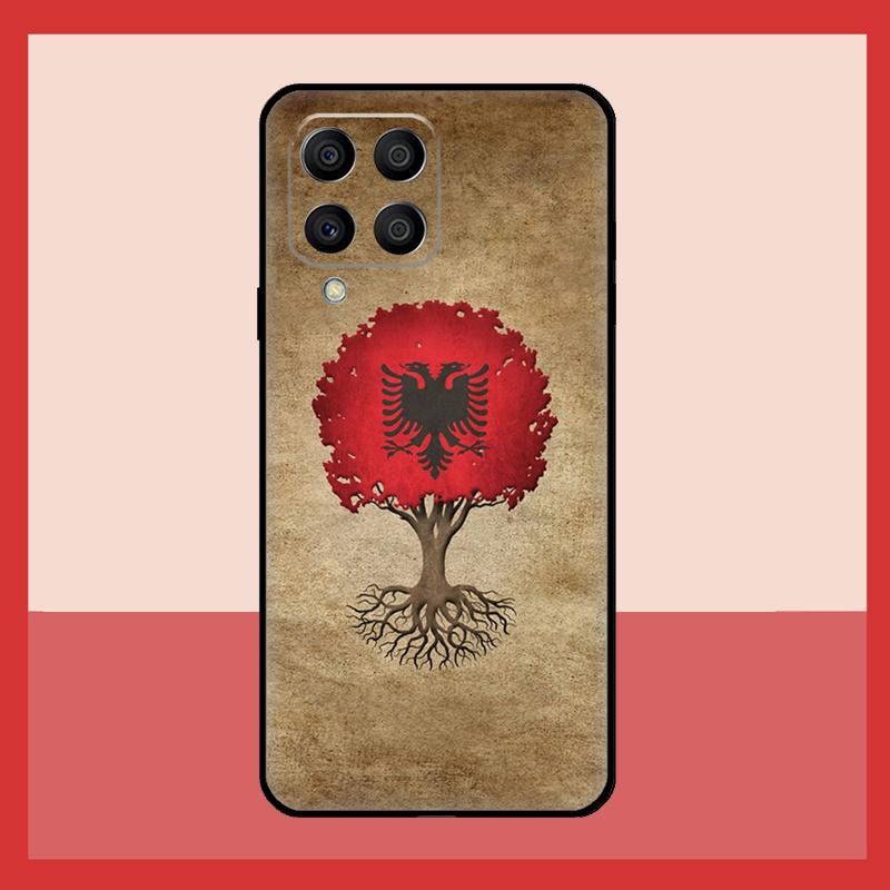 Albania Flag Eagle Case For Samsung Galaxy M12 M52 M06 M16 M36 M56 M33 M15 M55 M31 M13 M14 M53 M32 M35 M34 M54