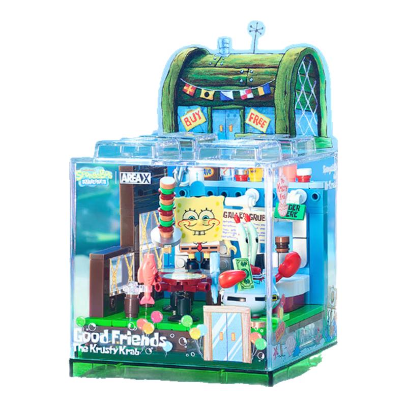 AREA-X SpongeBob Krusty Krab Building Blocks