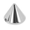 200 Pcs Spike Cone Studs 8x8mm Plastic Punk Style Spike Studs Cone Rivets for Jackets Shoes Bags Belts Silver