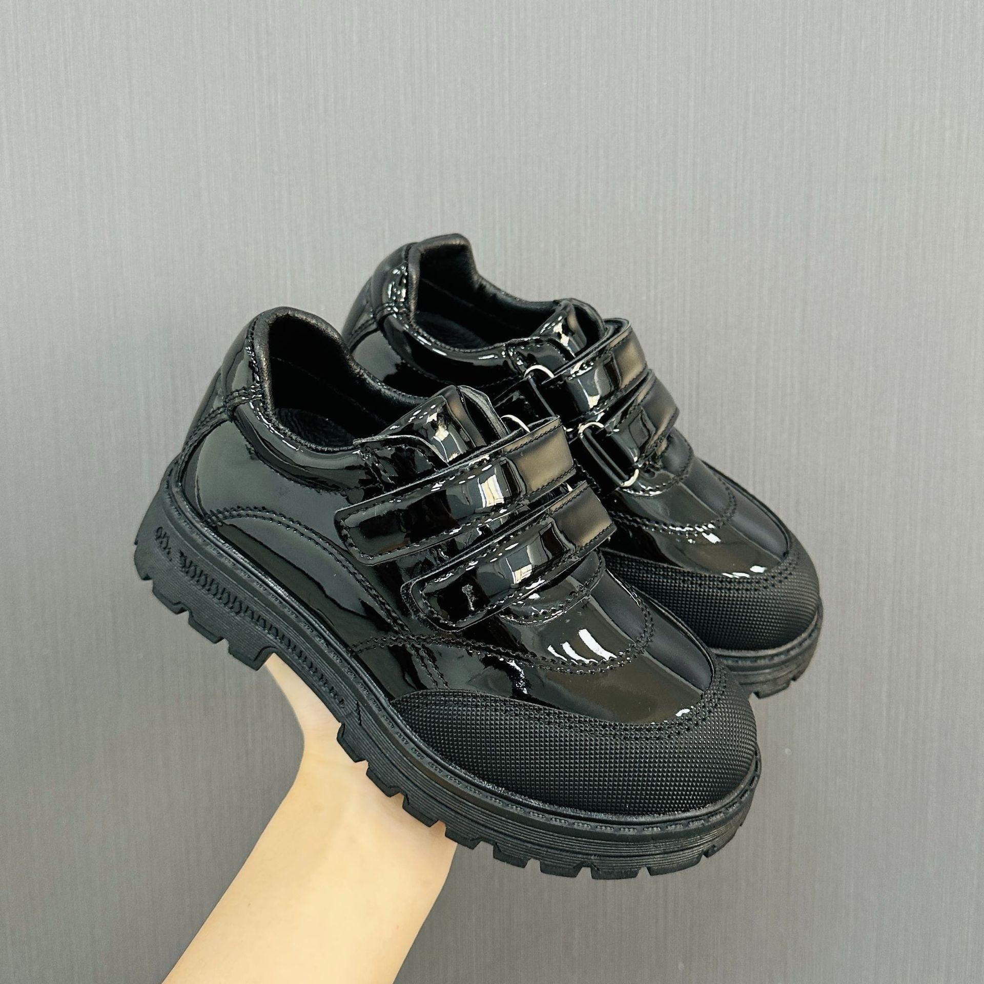 

School Shoes 2025 New Mirror Velcro Children s Leisure Classic Sneakers Schoolshoes 25