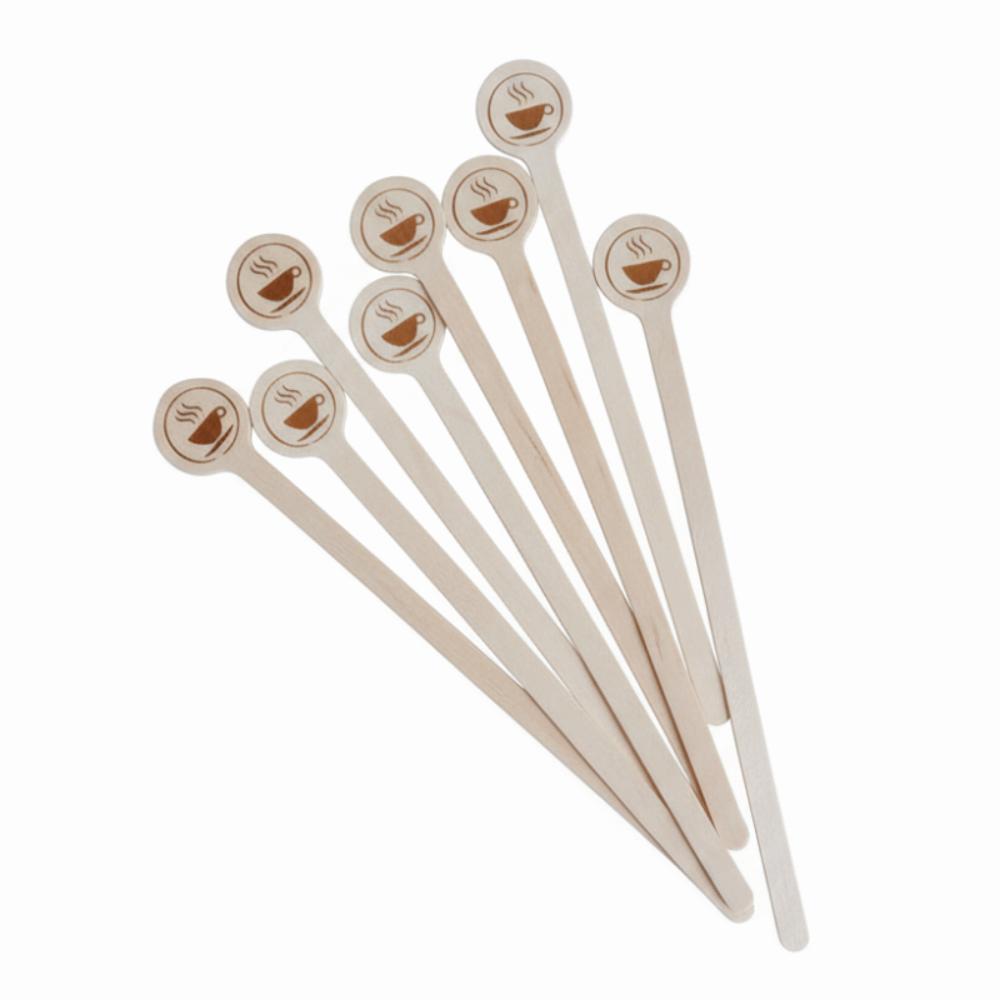 

100Pcs Long Handle Wooden Coffee Stirrers Round Head Drinking Stirring Stick Cocktail Tool 100pcs A