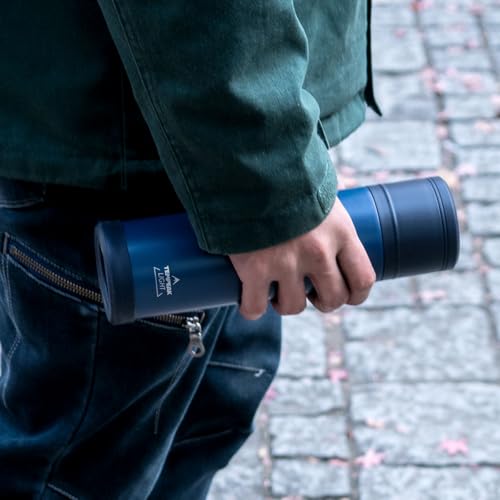 Atlas ATPBL-370NV Ultra-Insulated Stainless Steel Water Bottle, 370ml, Lightweight, with Insulated Cup, Perfect for Camping, Outdoor Activities, Mount