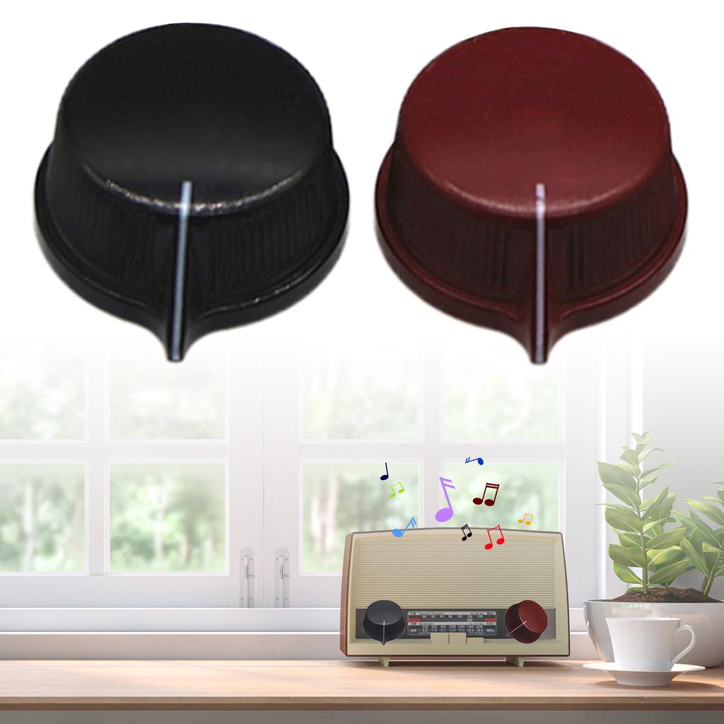 2Pcs Electric Guitar Potentiometer Control Knobs Effect Pedal Knobs Pointer Rotary Knob for Effect Pedals and Amplifier