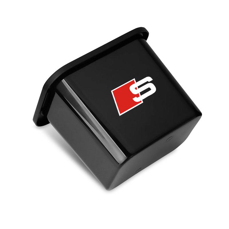 1Pcs Car Hanging Trash Bin Seat Back Storage Box Phone Holder Hook For Audi C7 C6 C5 B5 B6 B7 B8 B9 D3 Q3 Q5 Q7 TT A1 A3 A4 A5 A6 A7