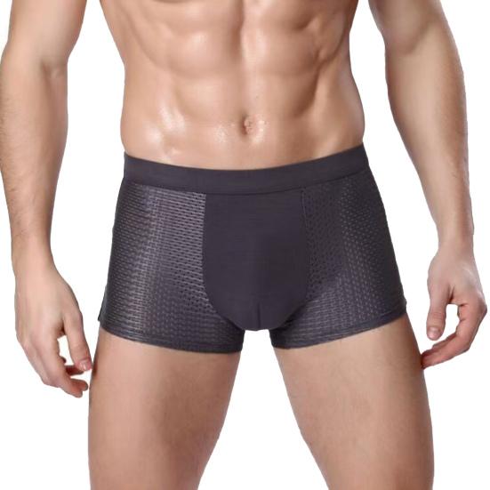 Summer Ice Silk Mesh Holes Panties Mid-rise Elastic Waistband Boxer Underwear Soft Smooth Wiring Quick Drying Panties