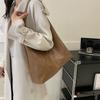 Korean Version Commuter Shoulder Large Capacity Casual Retro Mother and Child Bag High Sense Medela Student Commuter Tote Big Bag