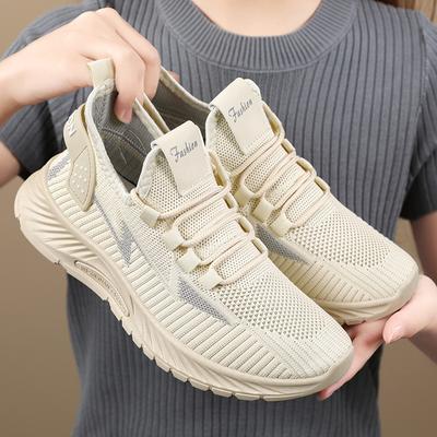 Women's Shoes Summer New Breathable Not Stuffy Feet Versatile Mesh Shoes 2025 Soft Sole Comfortable Women's Single Shoes Casual Sports Shoes