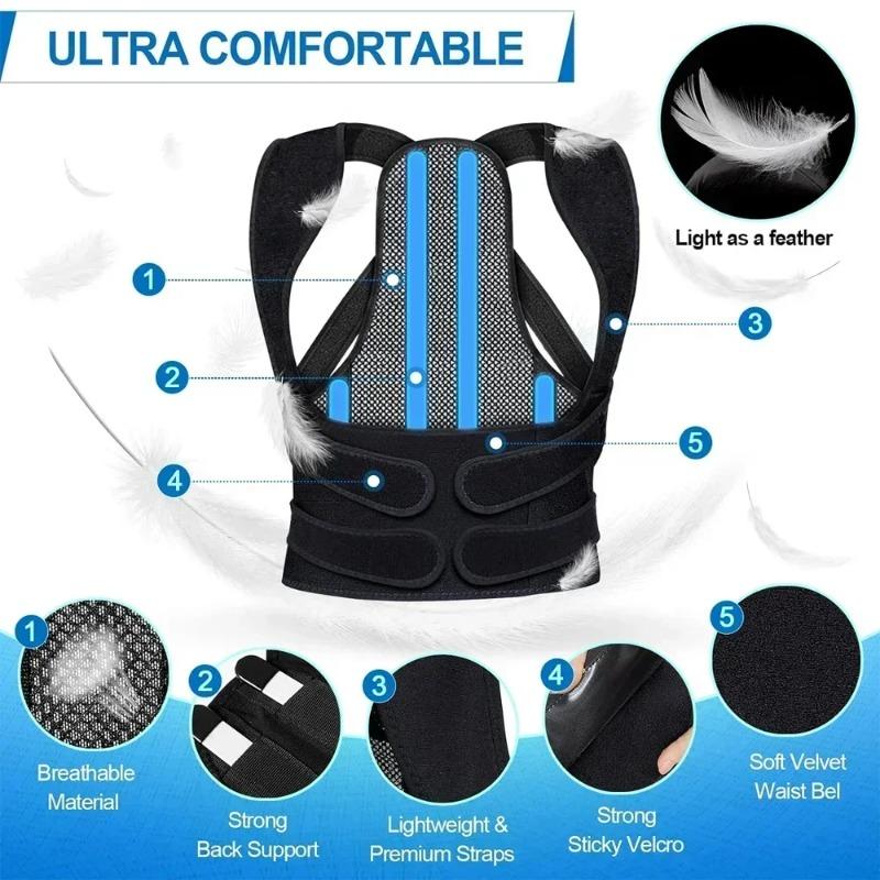 Corrector Back Orthopedic Straps Men Women Spinal Brace Comfortable Effective Upper Back Brace