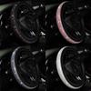 37/38mm Evrensel Araba Direksiyon Simidi Kılıfı PU Deri Rhinestone Taklit Elmas Direksiyon Kılıfı Otomatik İç Dekorasyon Araba Styling