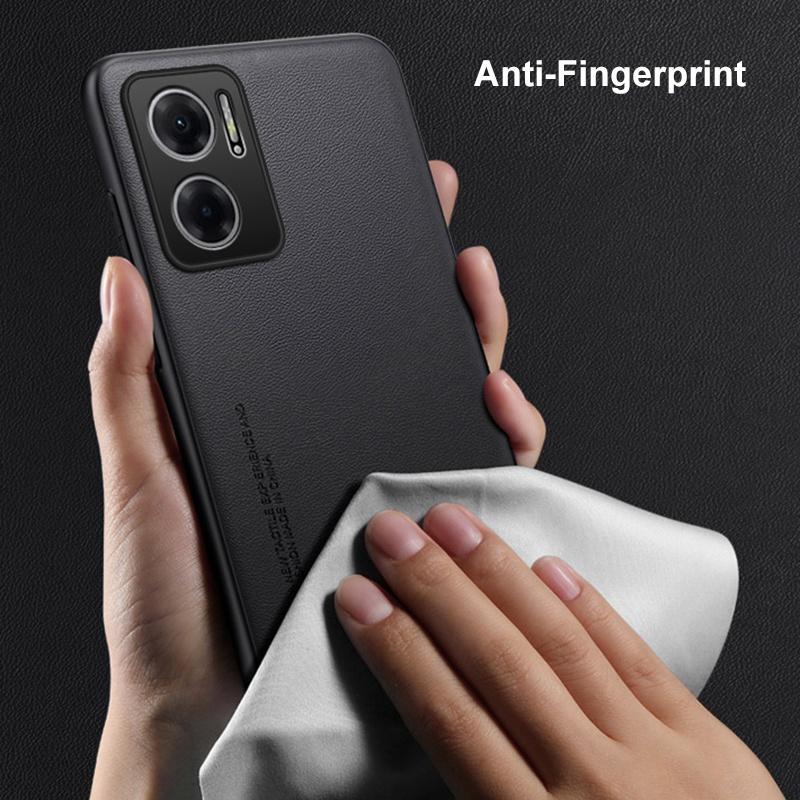 Luxury PU Leather Case For Xiaomi Redmi Note 11E Back Cover Matte Silicone Shockproof Full Protection Phone Case For Redmi 10 5G