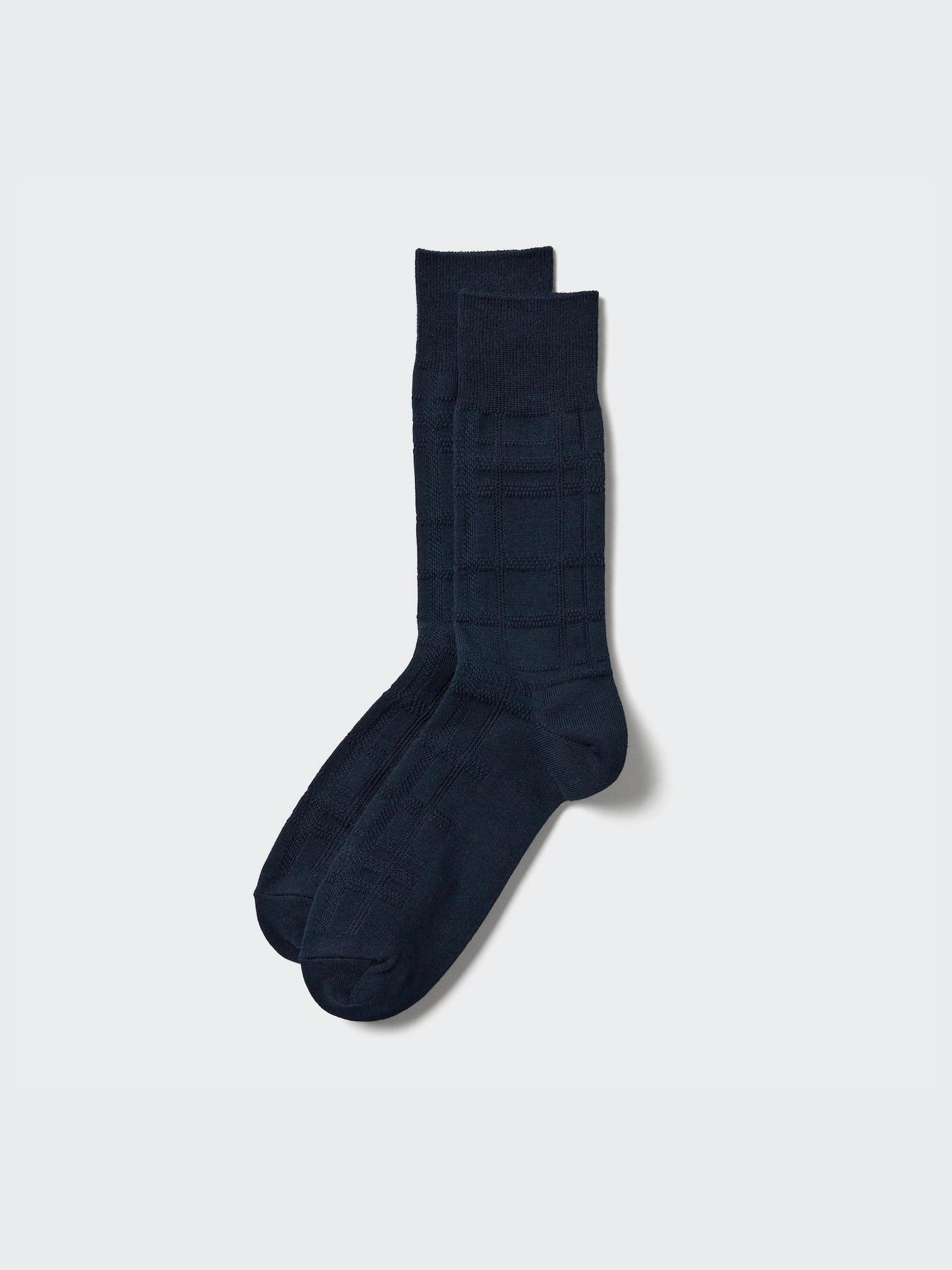 

НОСКИ В КЛЕТКУ UNIQLO JAPAN LINKS 69 NAVY/2729