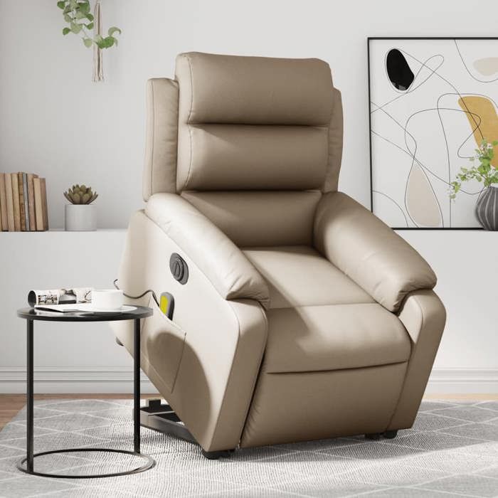 VidaXL Fauteuil Inclinable de Massage Électrique, Chaise de Relaxation avec Dossier, Siège avec Accoudoirs Salon, Moderne, 3205069