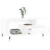 Coffee Table White 90 x 49 x 45 cm Engineered Wood