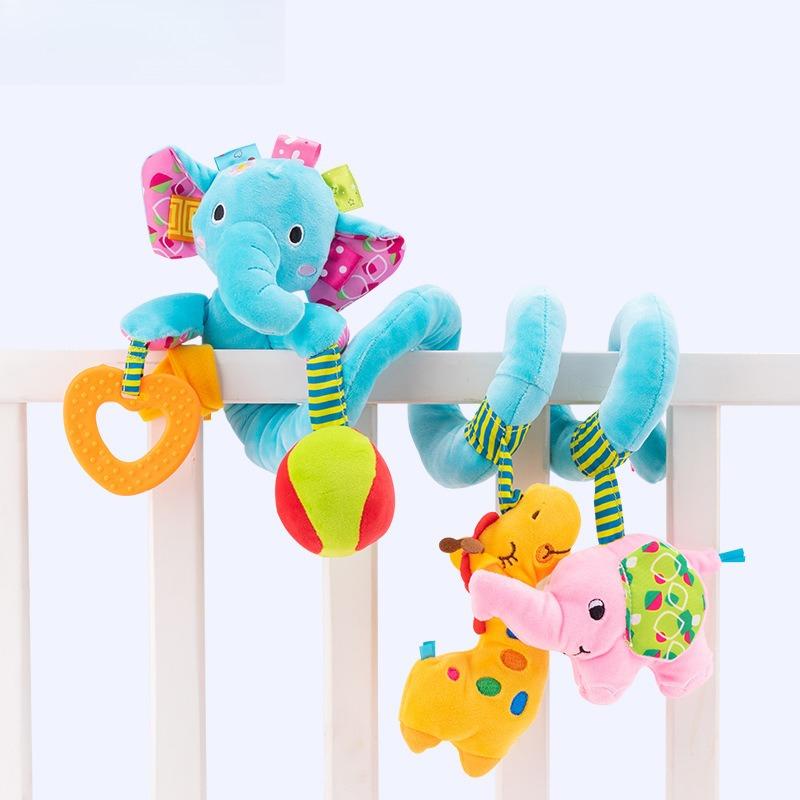 New Soothing Animal Plush Doll Crib Hanging Around the Bed