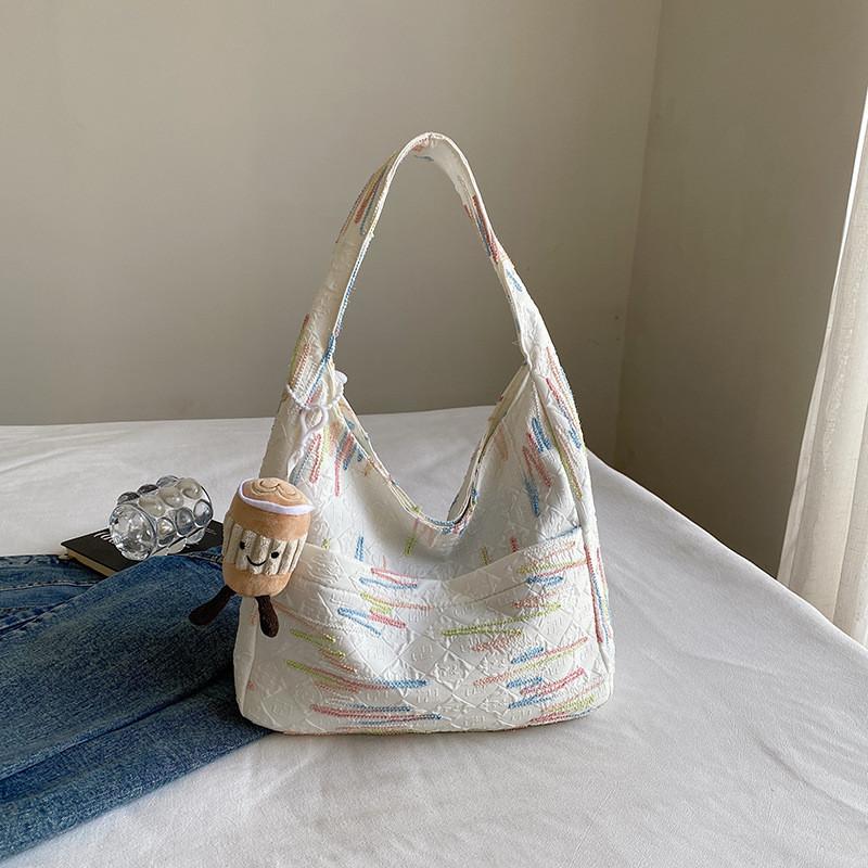 Stylish Canvas Tote Bag For Women Trendy Medium Shoulder Bag With Phone Pocket