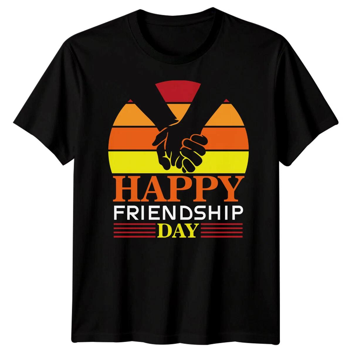 Mens Handshake Best Friends Day T-Shirt Bestie BFF Shirt Friendship Day Gift#BFD 2XL