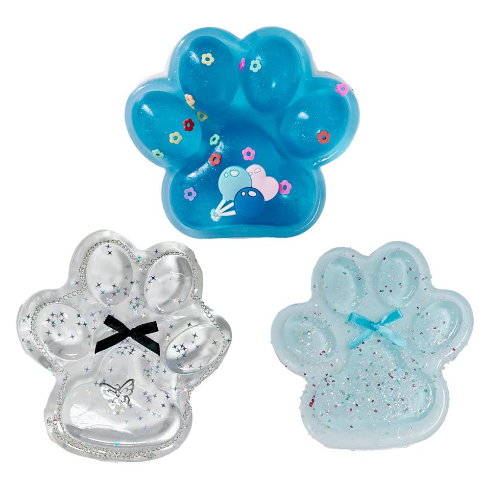 Bai Fen Bai Toys Cute Soft Squeeze Cat Paw Stress Relief Toy Sticky Decompressing Pinching Relaxation Squishy Gift For All Ages
