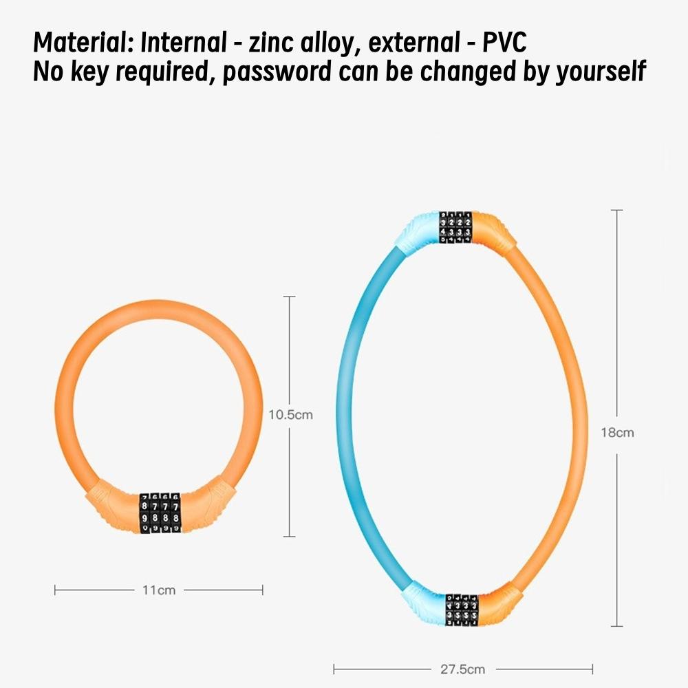 Combination Lock Suitable for Bicycles, Motorcycles, Electric Bicycles