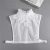 Flower Half-Shirt Solid Color Lace Neckline Shirt Collar Ruffles Fake Collar Clothing Decoration