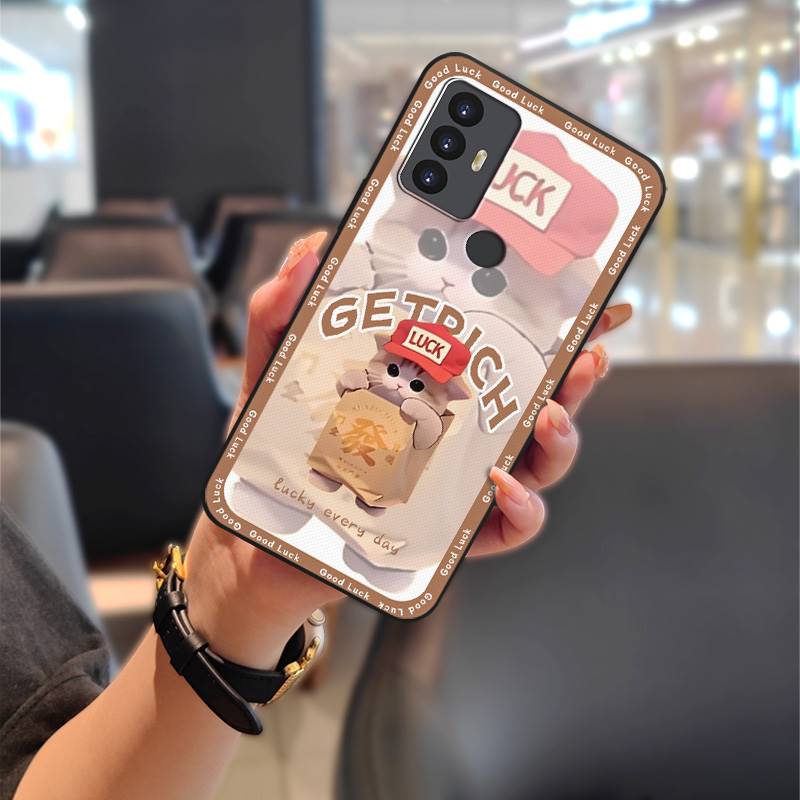 Silicone Anti-dust Phone Case For TCL 30SE/30E/306/305/Sharp Aquos V6/V6 Plus Soft case Waterproof Back Cover Cute TPU