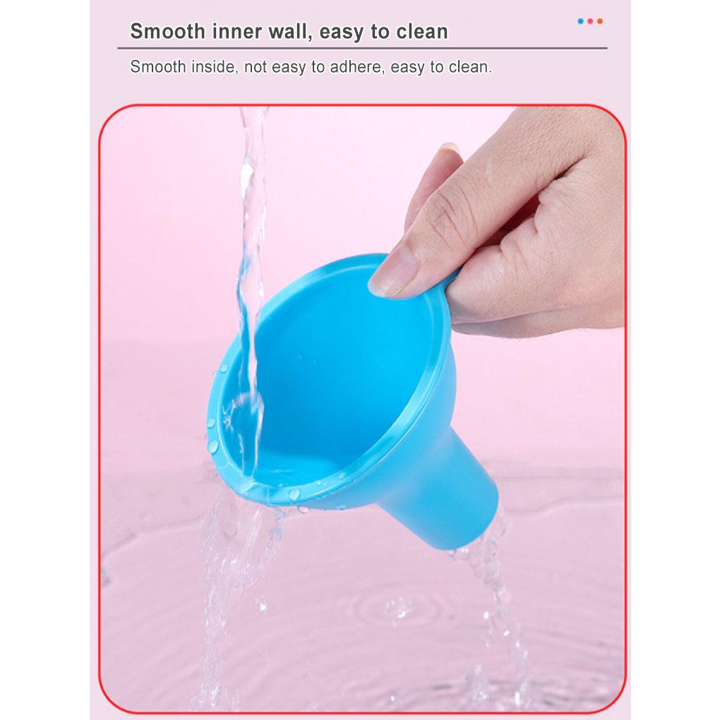 Silicone Funnel Kitchen Gadget Filter Long-lasting Smooth Surface No Burrs Liquid Dispenser Home Supplies Oil Funnels