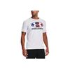 Under Armour Logo Print Crew Neck T-Shirt Men Tops White 1361676-100