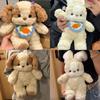 Bib Rabbit Dog Plush Toy Kids Gift For Sleeping Comfort Realistic Animal Decor