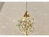 High-End French Floral Crystal Pendant Light for Bedroom or Hallway