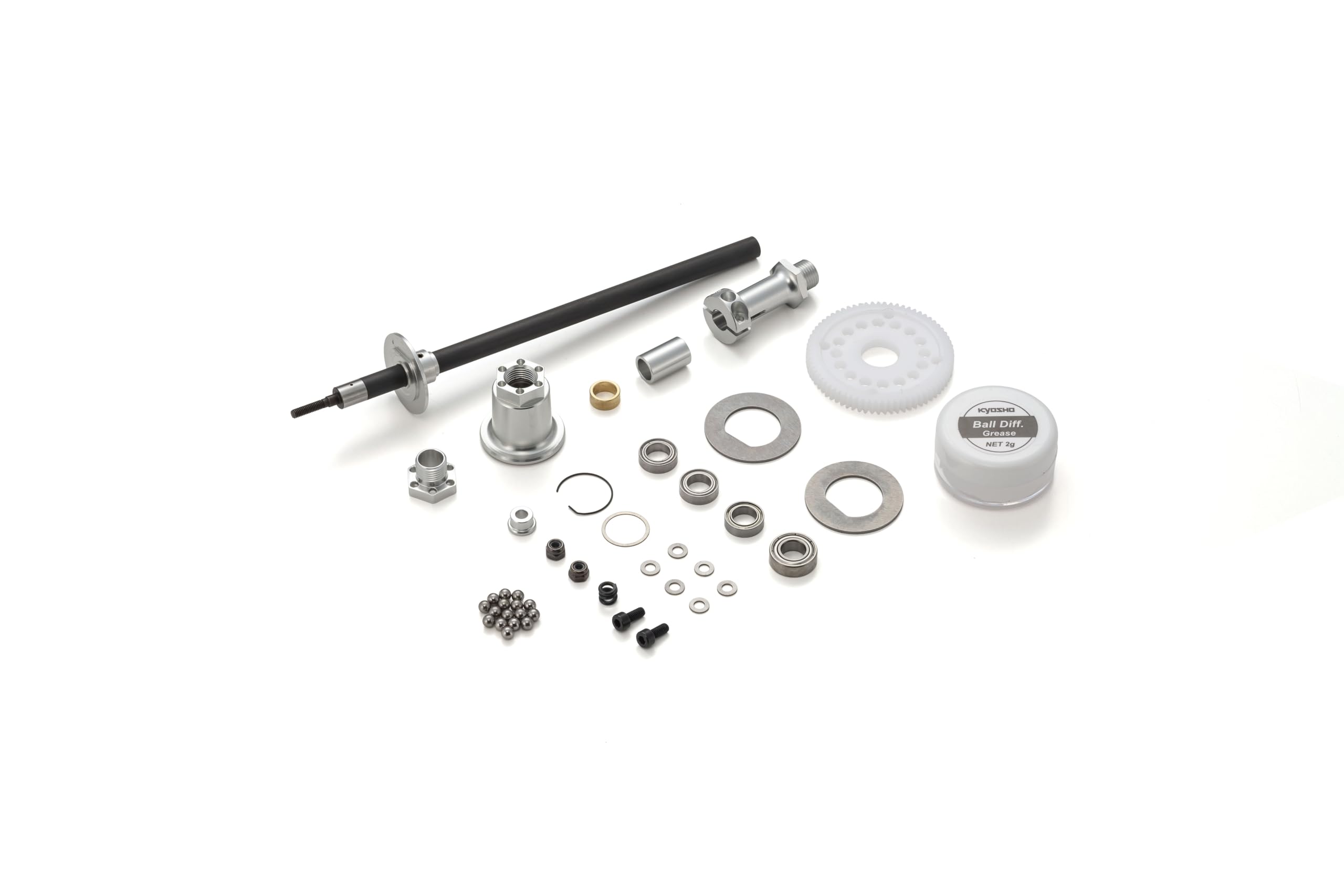 

Kyosho 6mm Ball Differential Set (Carbon Shaft/Silver/Phantom EP/PLAZMA Mk3) EFW007S