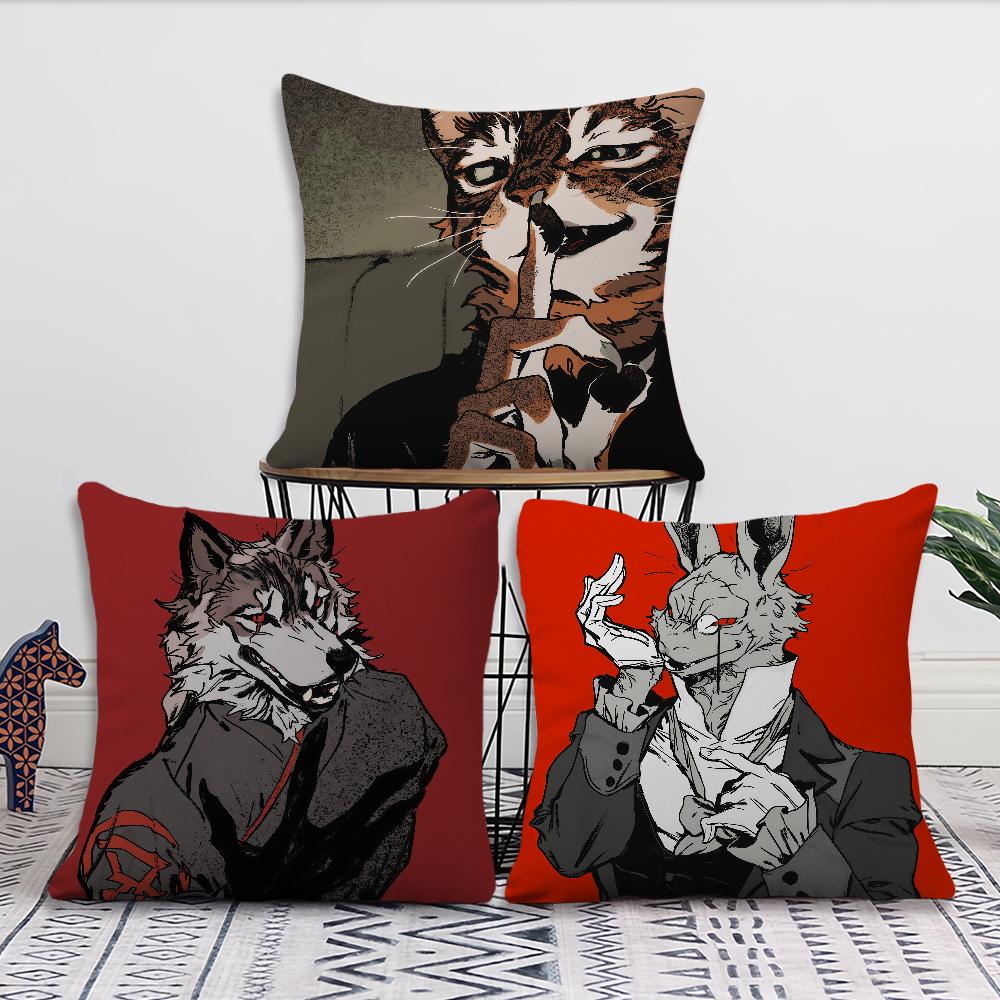 Cartoon Animal Furry Kawaii cushion cover For Pillow Printing Sofa Decoration Home Car Room Coffee Shop Office Nordic Simplicity