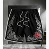Summer Europe America Grid Stripe Shorts Men's Street Fashion 3D Printed Men's and Women's Trendy Casual Outdoor Sports Shorts