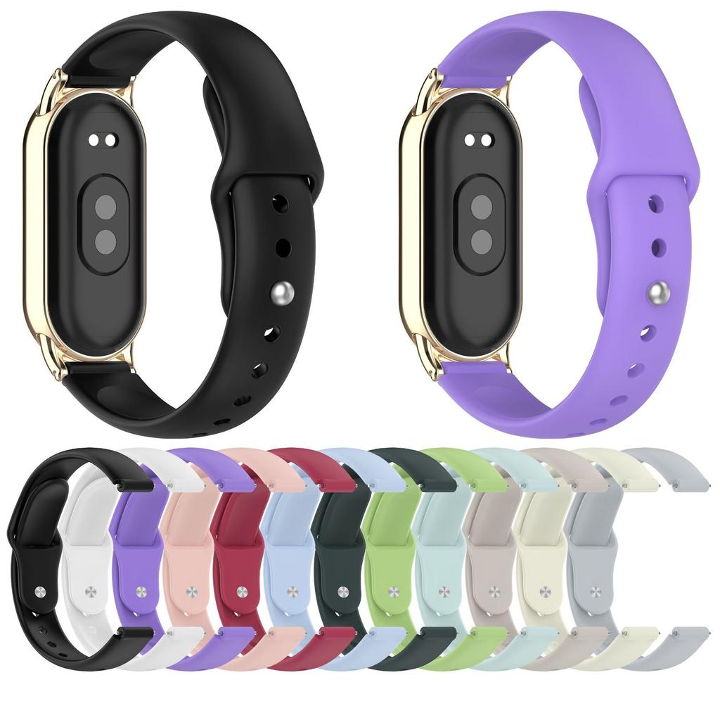 12mm Silicone Strap For Xiaomi Band 9 8 NFC Smart Watch Bracelet Strap For Huawei Band 10 9 8 NFC Case Cover Strap  Accessories