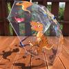 Nouvelle équipe d'ingénierie de camion de pompiers parapluie transparent pour enfants maternelle créatif mignon dessin animé bébé étudiant garçon parapluie