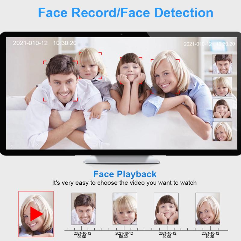 8MP/5MP/4MP/3MP Outdoor POE IP Camera Support AI Face Detection Bulilt-in Microphone Outdoor Waterproof Metal Home Security
