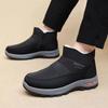 Winter Old Beijing Woolen Shoes, Cotton Shoes, Waterproof and Velvet, Non-slip Warmth, Men's Thickened Snow for The Elderly