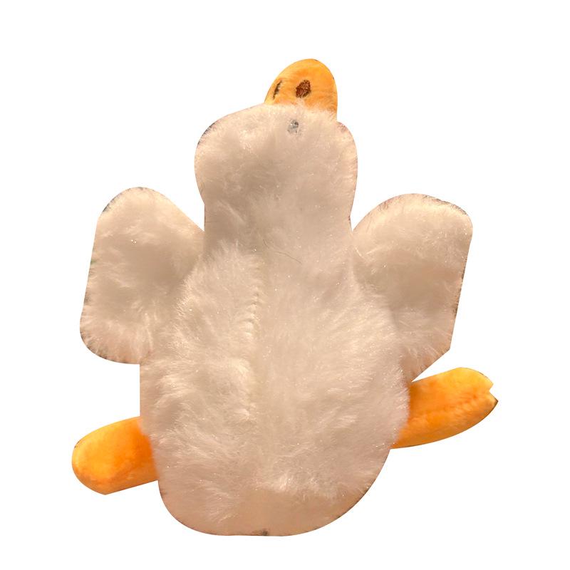 Adorable Big White Goose Plush Pendant Doll - Cute Cartoon Bag Charm & Keychain