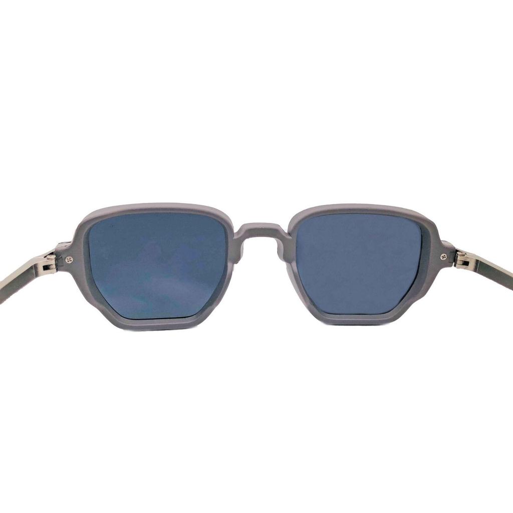 RSINC Unisex Designer Sunglasses UVProtection Vintage Square Grey Silver KH-2306 B0DKJS9L7M