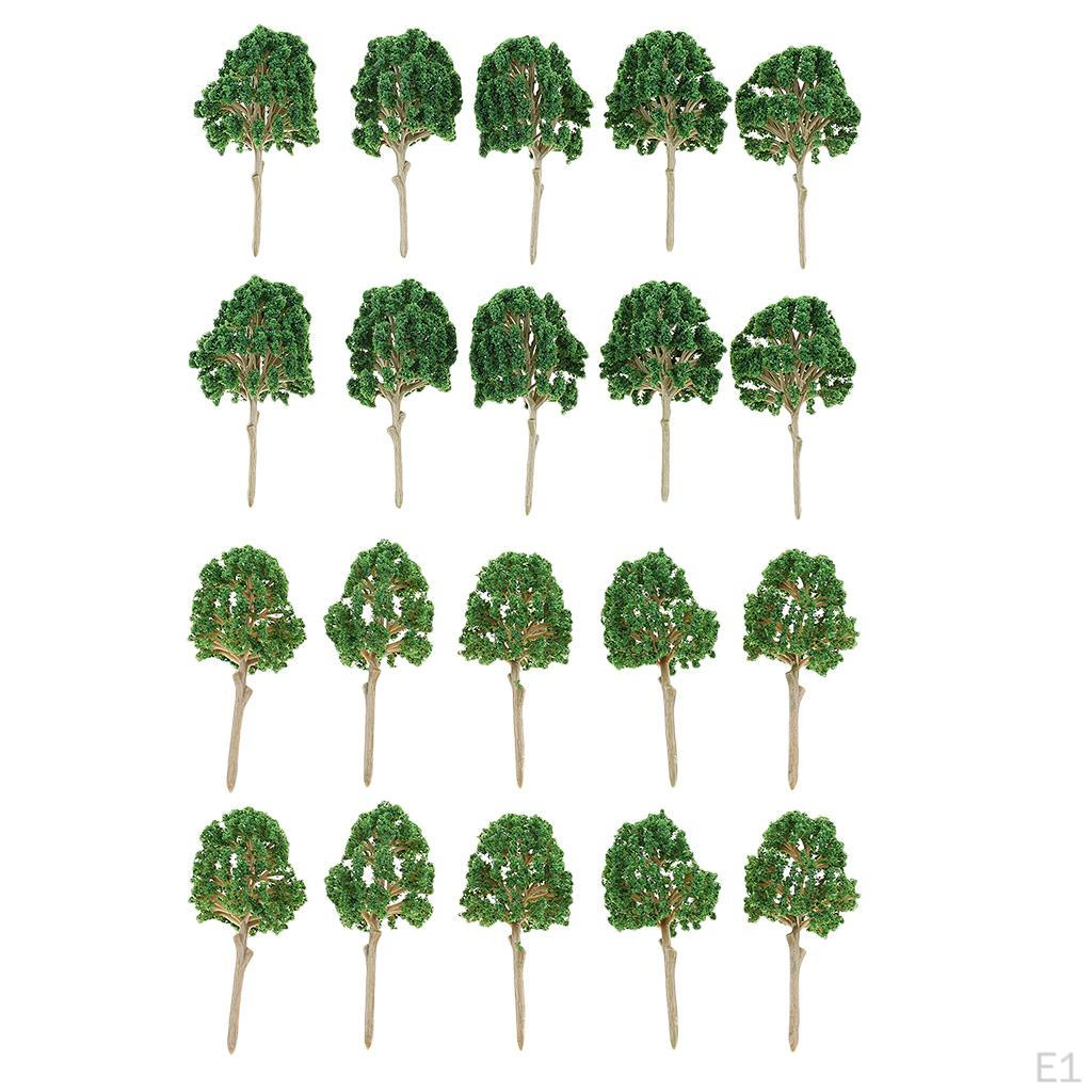10 Stück Bäume Eisenbahnen Architektur Landschaft DIY Feengarten