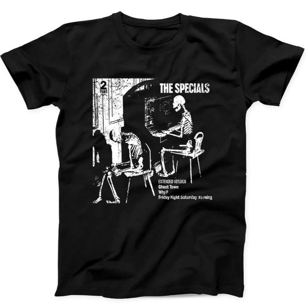The Specials Ghost Town 2 Tone Ska Music Gift Black Tee T Shirt 523 Unisex T-Shirt XL