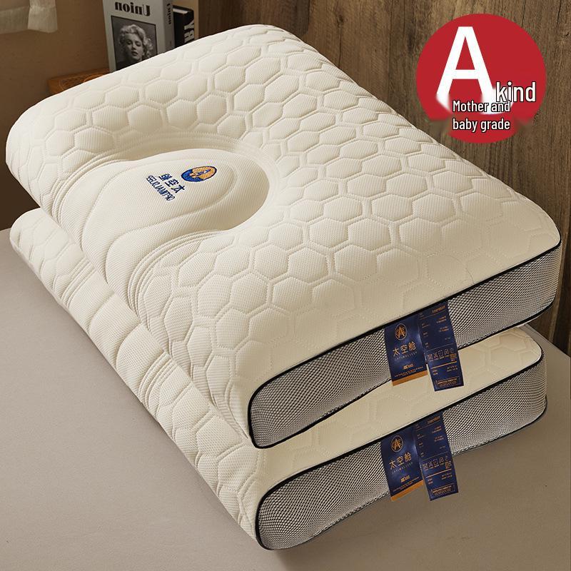 Ergonomic Space Capsule Neck Support Pillow for Home & Dorms 48*74cm Single Low Pillow 800g