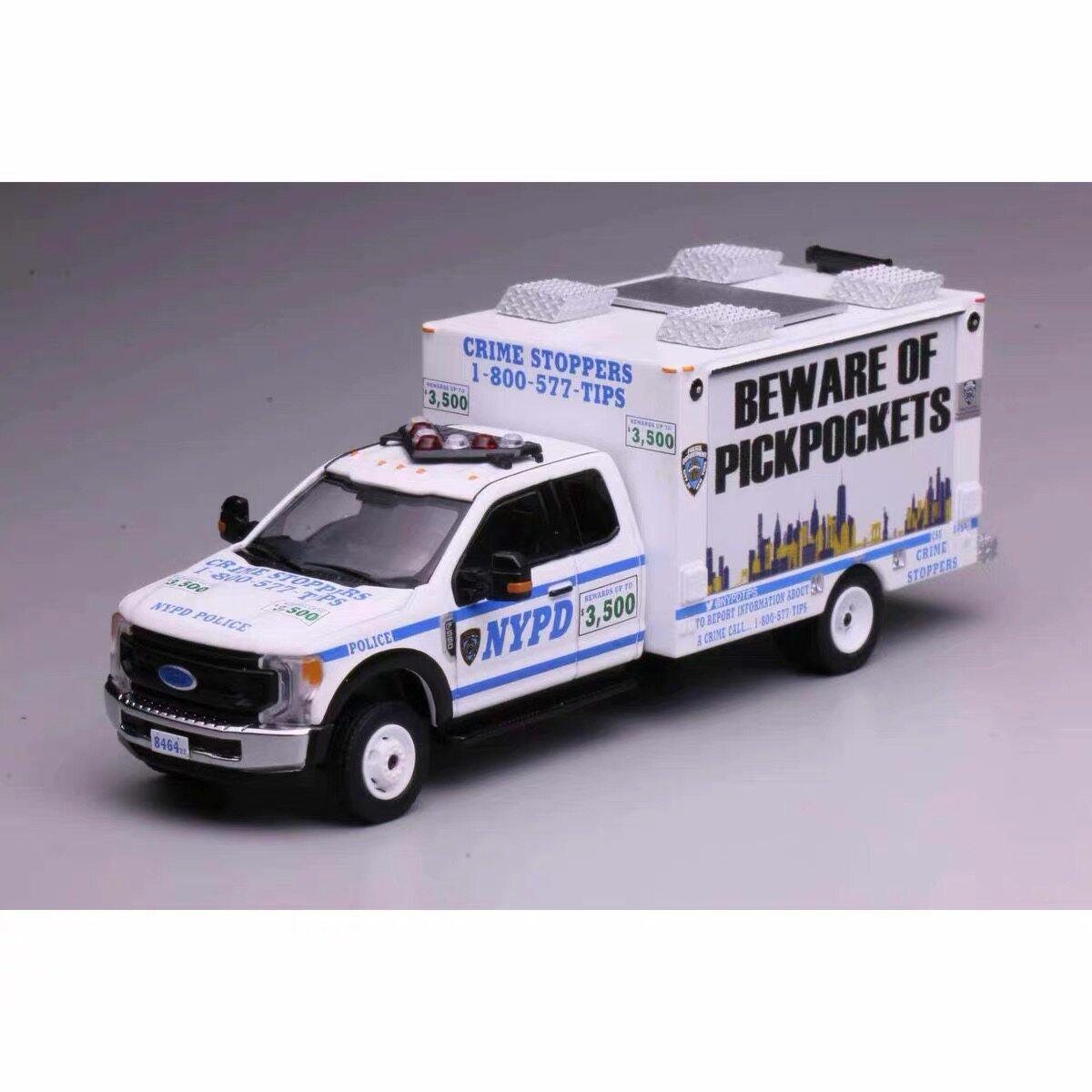 Annie Automodell Spielzeug 1:64 Miniatur-Maßstab NYPD F550 Werbefahrzeug Legierung Crime Stoppers Zur Sammlung Hobbyisten Display