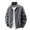 Men's 2025 Plus Size Thin Casual Jacket - Breathable Stand Collar for Spring & Autumn