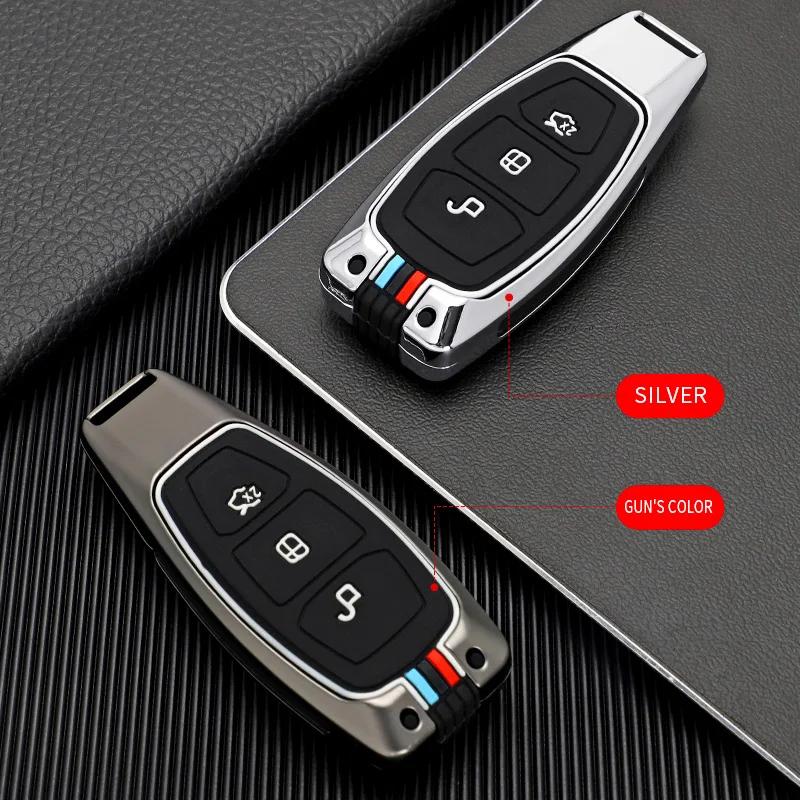 Zinklegierung Auto Fernbedienung Smart Key Etui Abdeckung Schale Für Ford Fiesta Focus 3 4 Mondeo Ecosport Kuga Focus ST Schutz Zubehör
