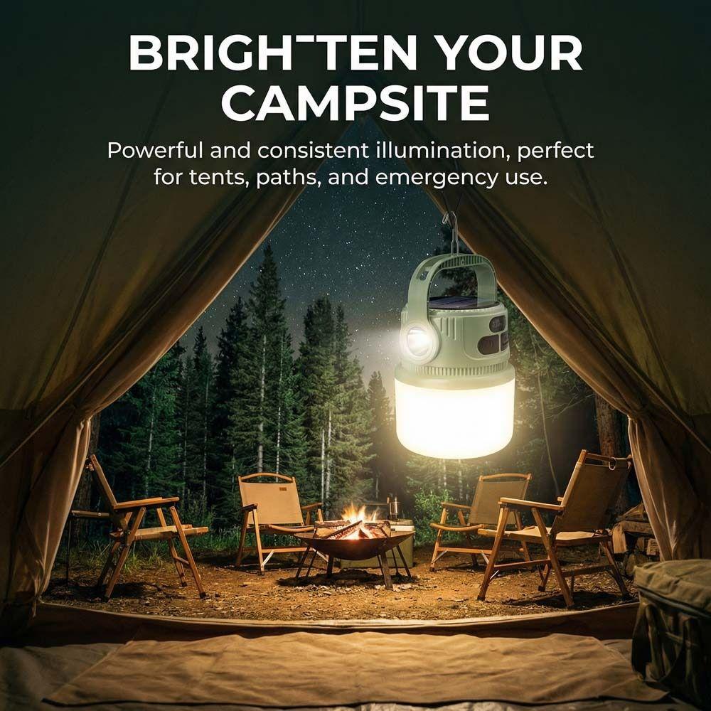 USB Rechargeable LED Solar Camping Light LED Light Tent Light Rechargeable Light  Emergency Use