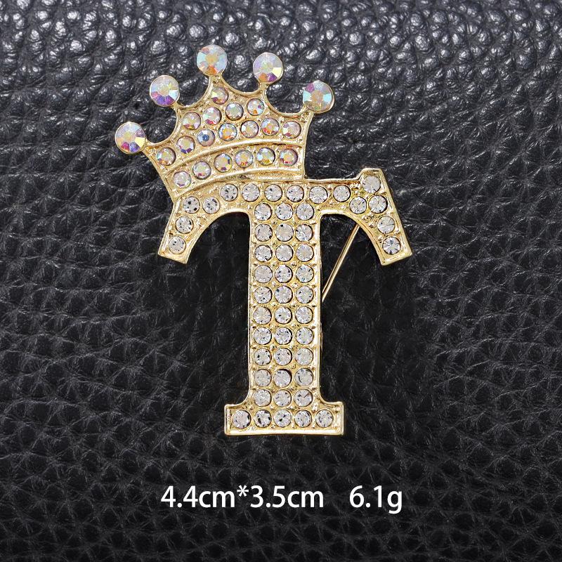 Unisex Versatile English Letter Brooch Lapel Pin for Suits and Clothing