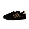 adidas Originals Superstar 2 Leopard Print Abrasion Resistant Low Top Skateboard Shoes Unisex Black JI0079(Team1246-SBOX)