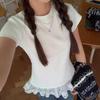 Shop   Women S Round Hem Lace ShorT Sleeve T ShirT wdmS wSh TS14523790