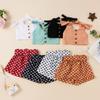 Toddler Baby Girls Sleeveless Solid Tops+ Love Printed Shorts Outfits Clothes