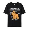Graphic Tee Anatomy Of A Cocker Spaniel Simple Style T Shirt Cotton Tops Shirts for Unisex Fashion T Shirt Unisex