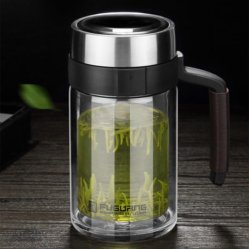 Fuguang Youka Double-Layer Glass Office Cup